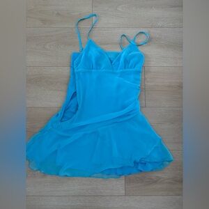 White Fox I Picked You Mini Dress Baby Blue (S)